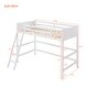 preview thumbnail 5 of 36, Elegant Twin Size Loft Bed Wooden Kids Bed with Ladder,Guardrail,Stair,Storage Drawers and Desk
