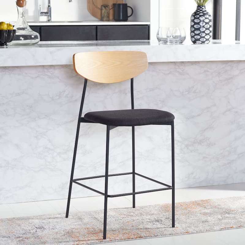 SAFAVIEH Afiya Mid-Century 26-inch Counter Stool - 20.3" W x 20" L x 39" H - 20Wx20Dx39H