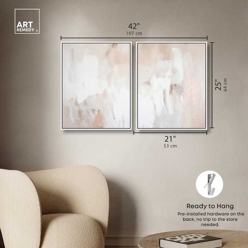 Opalescent Hues III Canvas Set of 2 by Art Remedy