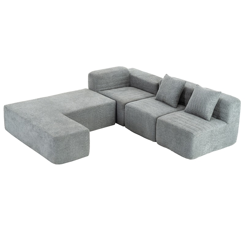 Sectional Sofa Full-compressed Sofa Couch Free-combined Sofa