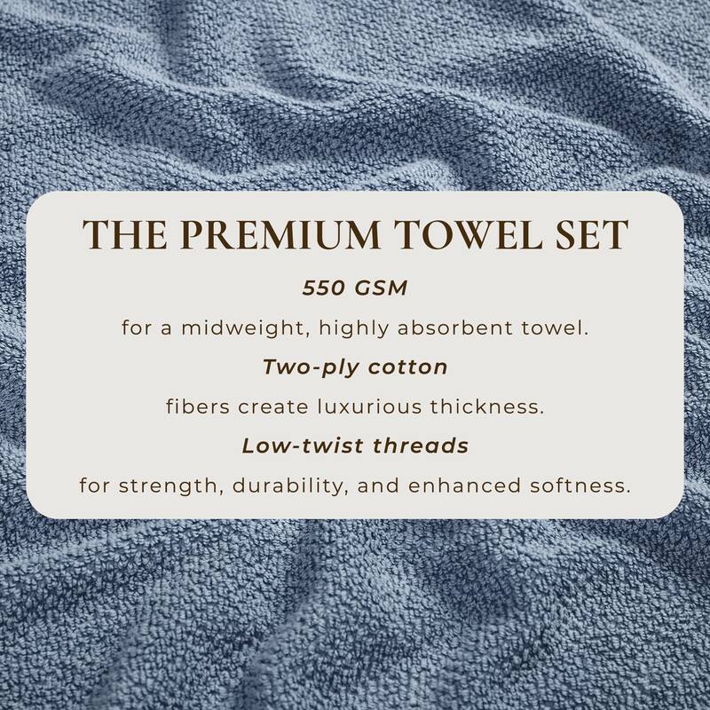 Linery & Co. Luxury Cotton Textured Bath Towel