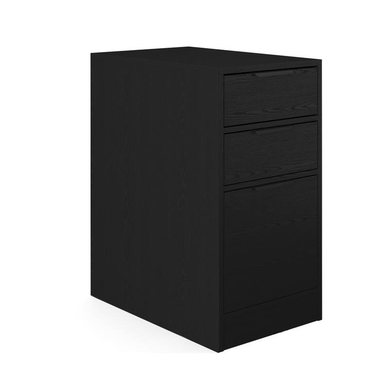 Martha Stewart Home Office Modular 3 Drawer File Cabinet - Black