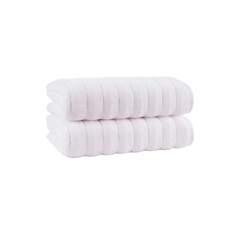 Vague Turkish Cotton 2 pcs Bath Sheets - 35'x67' Bath Sheet - White