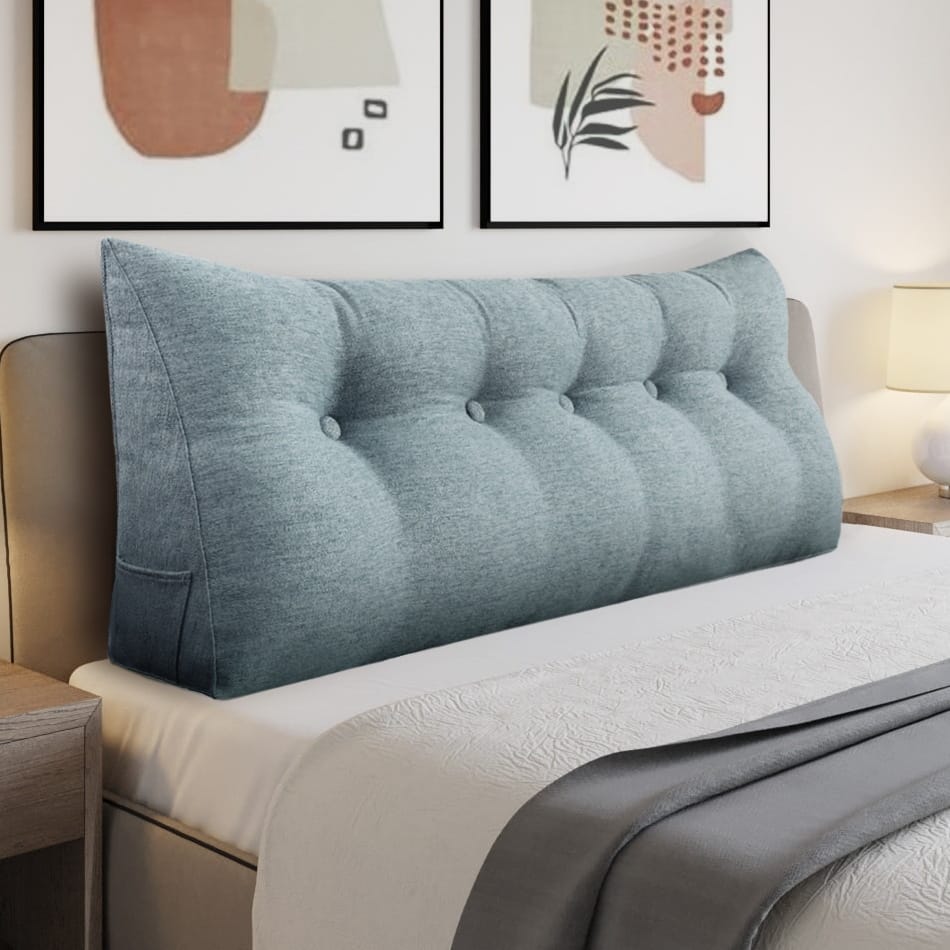 WOWMAX Bed Rest Bolster Wedge Back Reading Pillow Sitting Up Lumbar Support