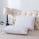 preview thumbnail 4 of 4, Feather and Loom Cotton Quilted Nano Feather Pillow - White