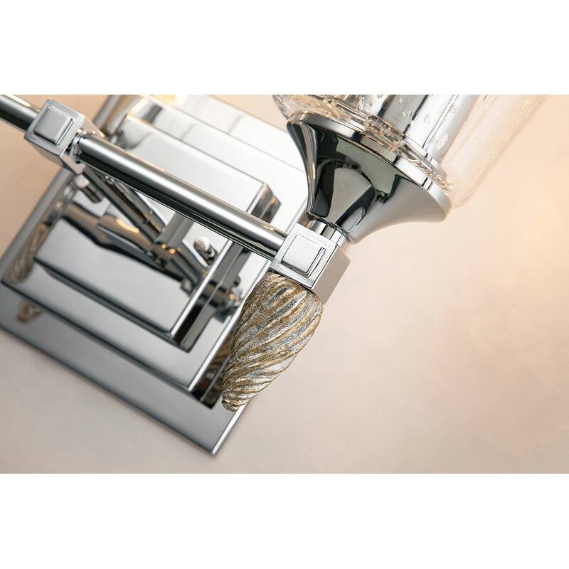 Vetiver 2 Light Chrome Vanity Light