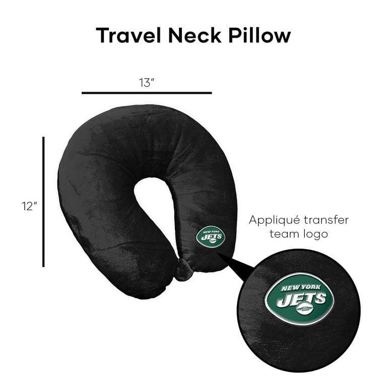 NFL Black Travel Neck Pillow