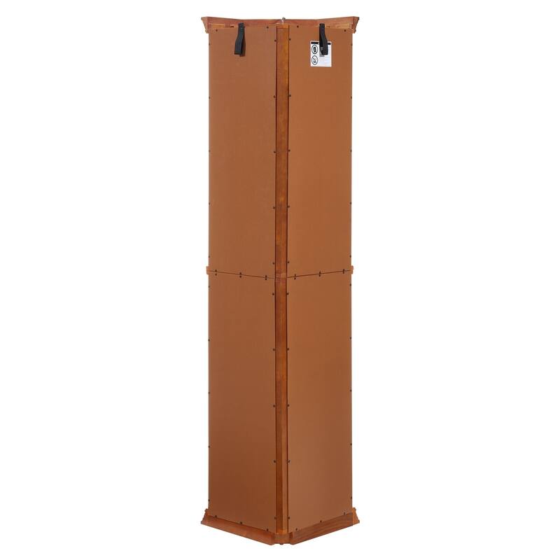 Corner Display Cabinet with Tempered Glass Doors