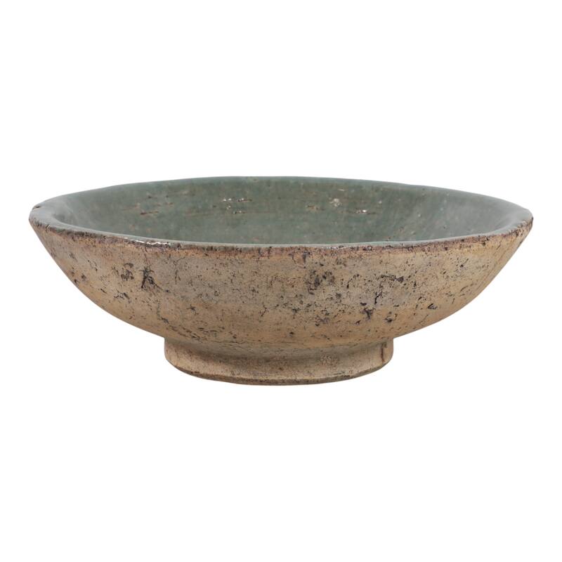 Pottery Modern Handcrafted Decorative Bowl for Home Decor - 4" Brown - 11.75"