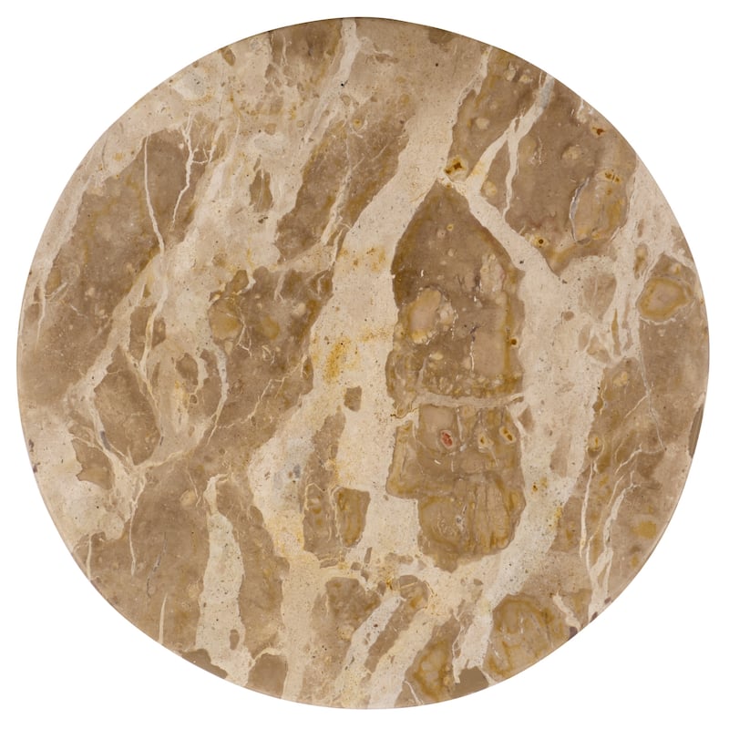 SAFAVIEH Couture Glendale Round Marble Accent Table - 10"W x 10"D x 20"H