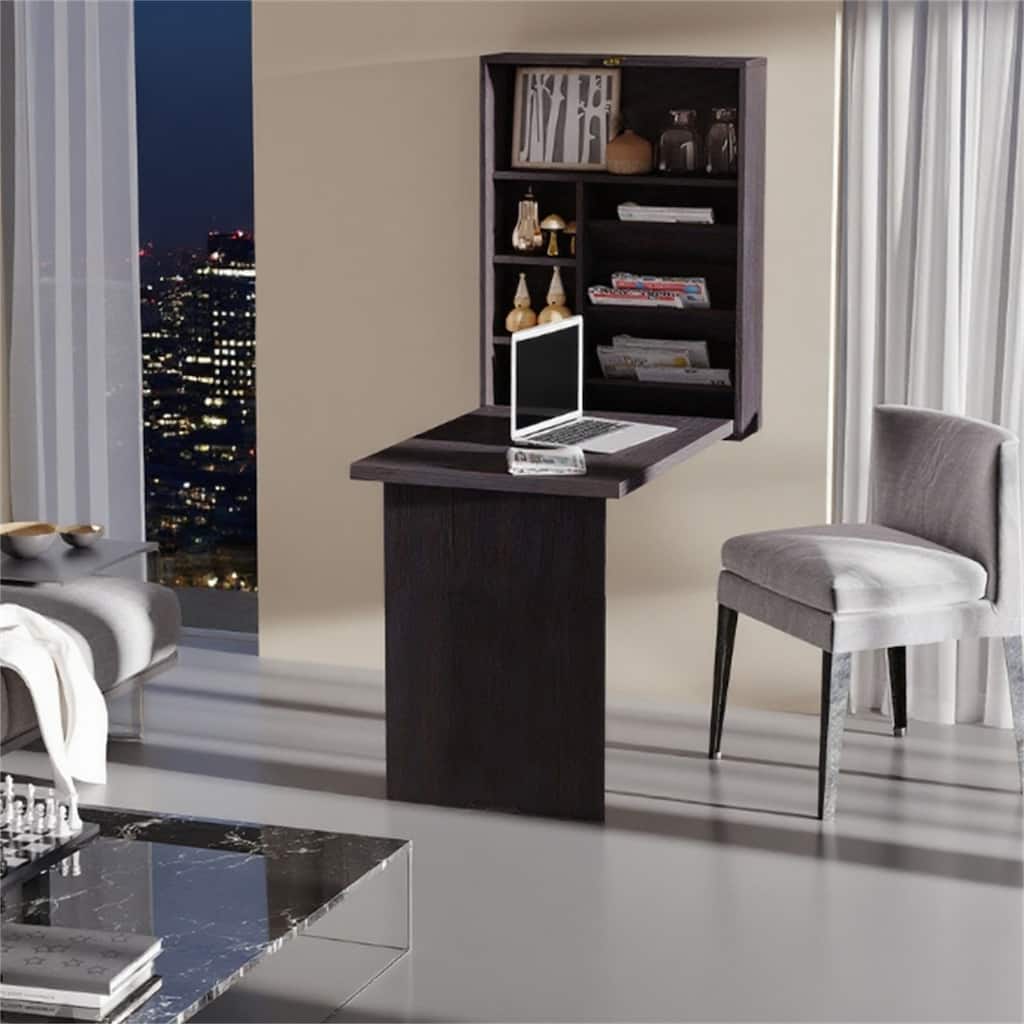 Wall Mounted Multi-Function Floating Fold Out Convertible Desk