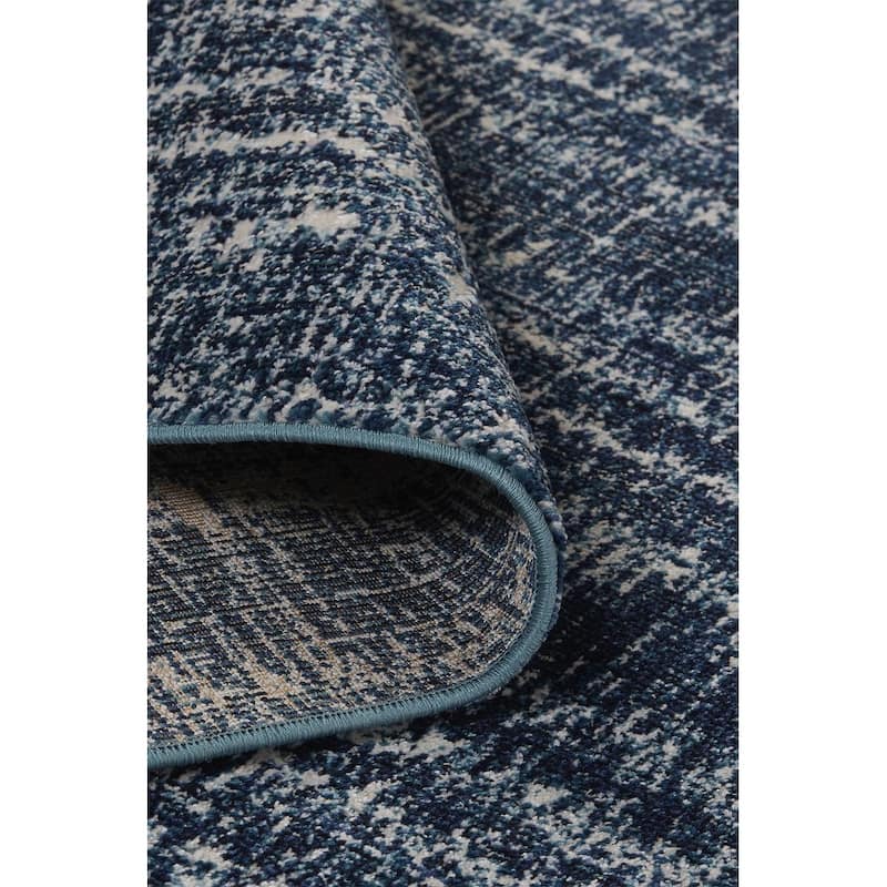 Meera Coastal Inspired Striated Transitional Casual Area Rug