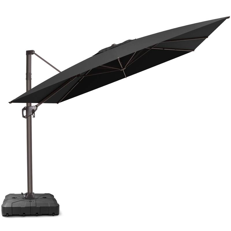 Crestlive Products Outdoor 10ft Patio Cantilever Offset Umbrella with Base