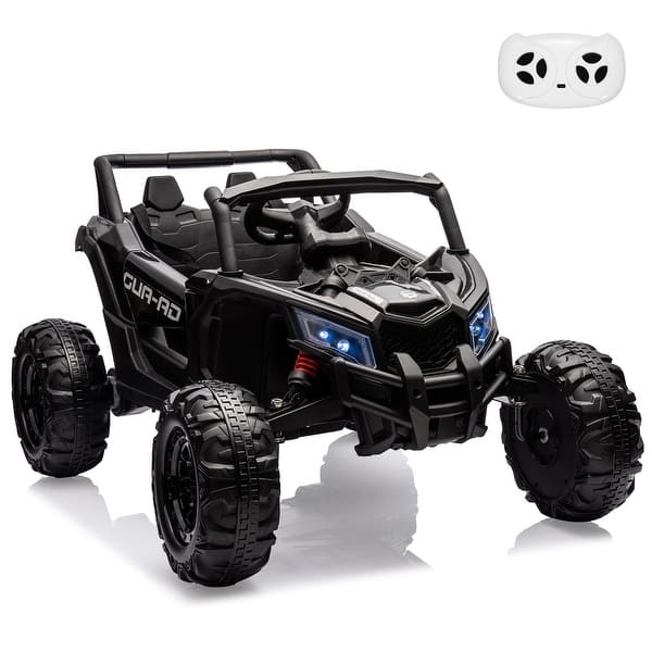 slide 2 of 42, 24V Ride On UTV Car,Electric Off-Road UTV Car with Remote Control Black