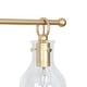 preview thumbnail 8 of 42, Modern 3-Light Gold Bathroom Vanity Light Organic Bulb Shape Glass Wall Sconce