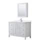 Option White / White Quartz Top / Polished Chrome