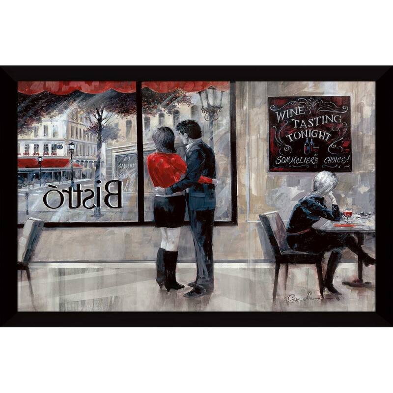 "Bistro Romance" by Ruane Manning Print on Acrylic