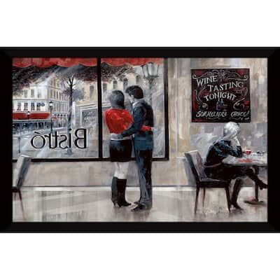 "Bistro Romance" by Ruane Manning Print on Acrylic