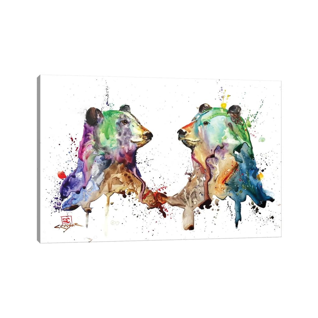 iCanvas "Bear Pair" by Dean Crouser Canvas Print