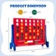 preview thumbnail 4 of 7, 2-in-1 Game Board Game 4-in-a-Row Connect Game Set w/ Carrying Bag