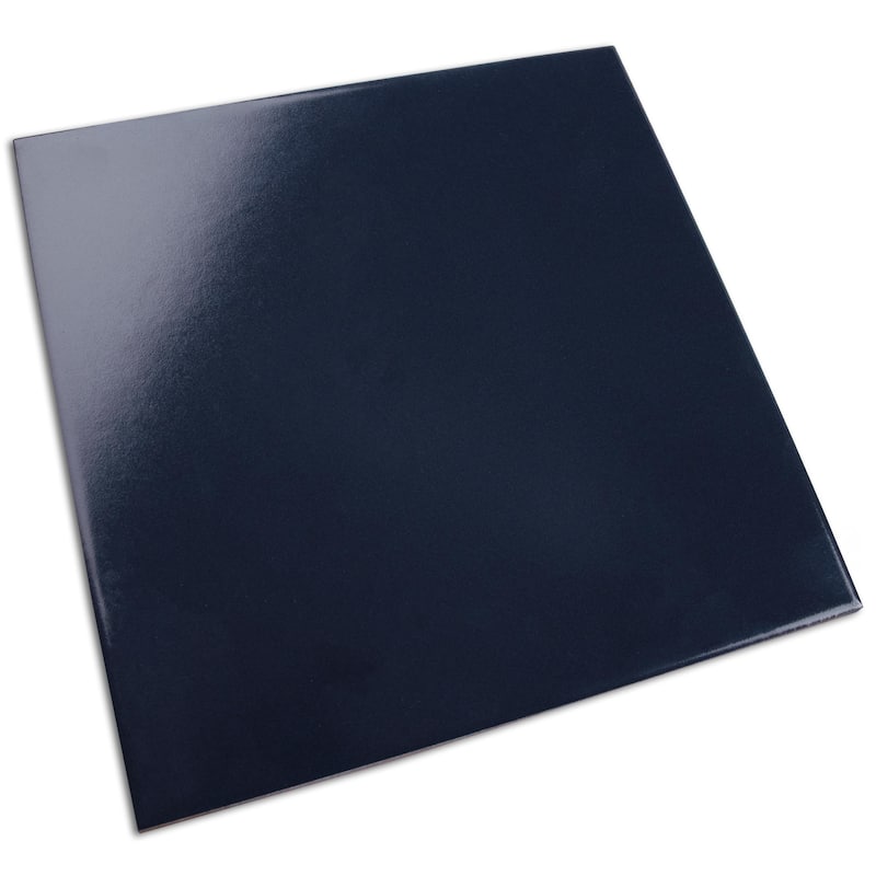 Merola Tile Monocolor Premium Noche 7-7/8" x 7-7/8" Ceramic Floor and Wall Tile