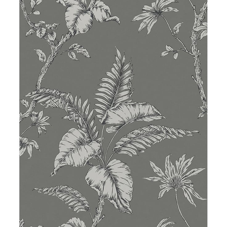 Marburg Cival Grey Fern Trail Wallpaper - 20.9 x 396 x 0.025