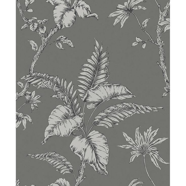 Marburg Cival Grey Fern Trail Wallpaper - 20.9 x 396 x 0.025