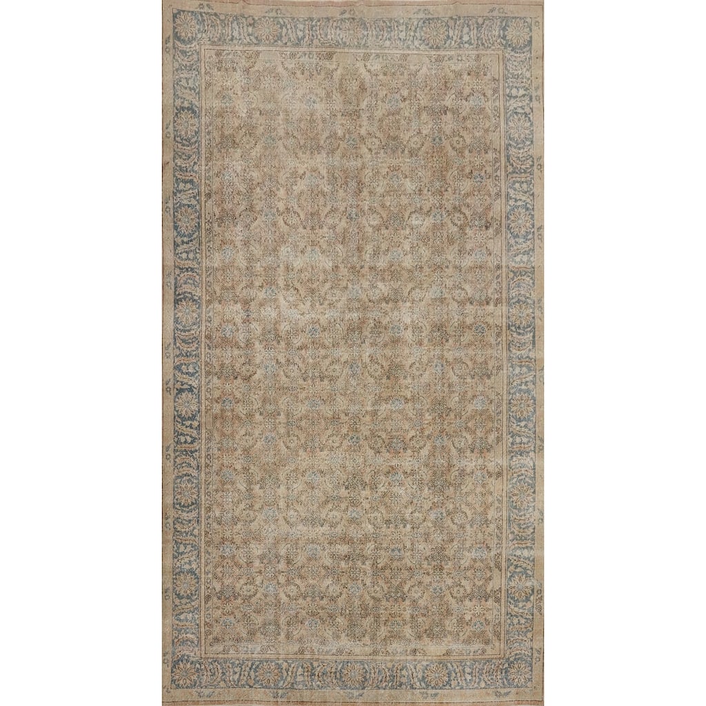 Hand Knotted Oriental 100% Wool Carpet Traditional All-Over Oranges & Rust Mahal Area Rug - 15' 10'' X 8' 7''
