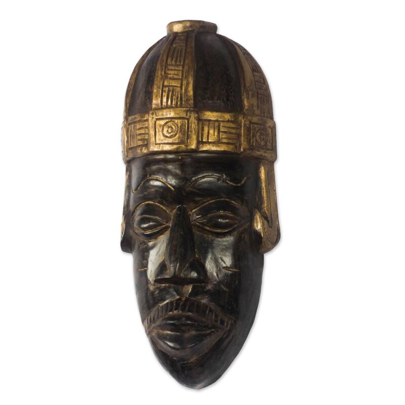 Novica Handmade Brantihene Face African Wood Mask