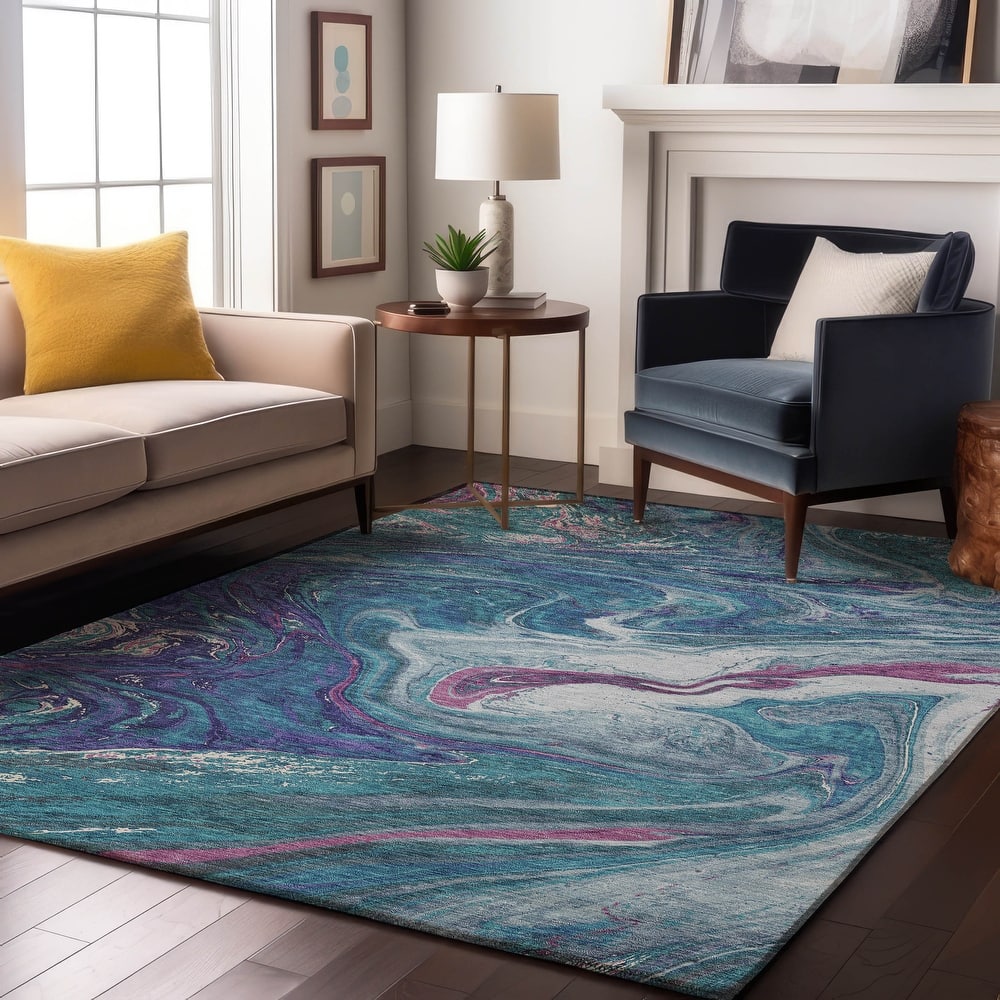 Premium Washable Super Soft Abstract Flow Mayfield Rug