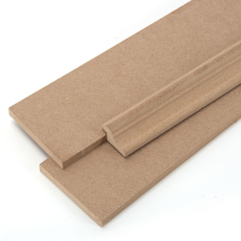 Pre-Cut MDF Wainscoting Kit Wall Decor Molding Strips Includes Trim Pieces - 20 panels + 4 trim