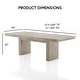 preview thumbnail 3 of 10, Furniture of America Yetaria Modern Farmhouse Natural 94-inch Wood Extendable Dining Table