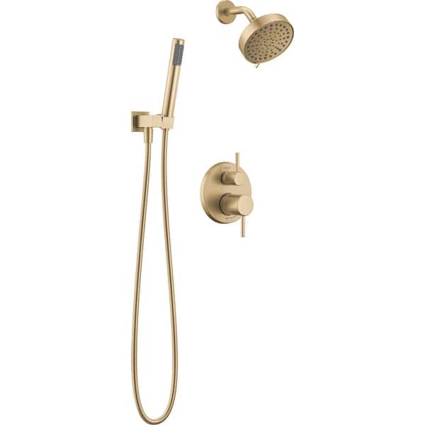 slide 2 of 13, Delta T342704 Modern Round Non Shared Shower System with Shower Head,