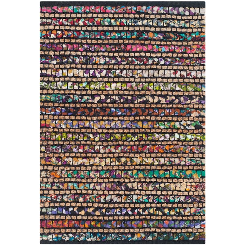 SAFAVIEH Handmade Cape Cod Huberte Bohemian Jute Rug - 2' x 3' - Multi