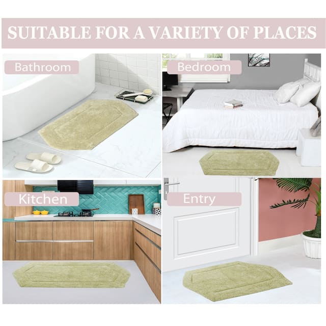 Home Weavers Waterford Collection 5 Piece Genuine Cotton Bath Rugs Set