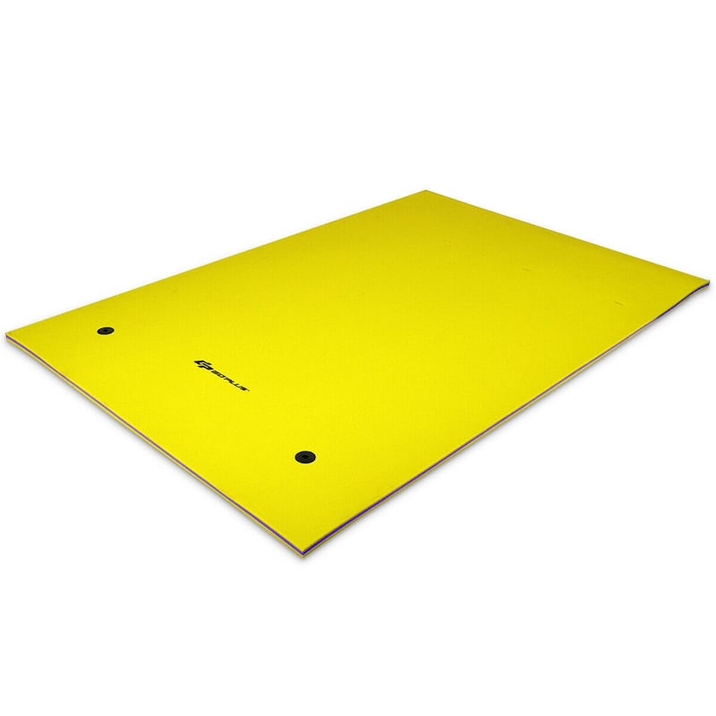 Costway 3 Layer Floating Water Pad Foam Mat Water Recreation Relaxing