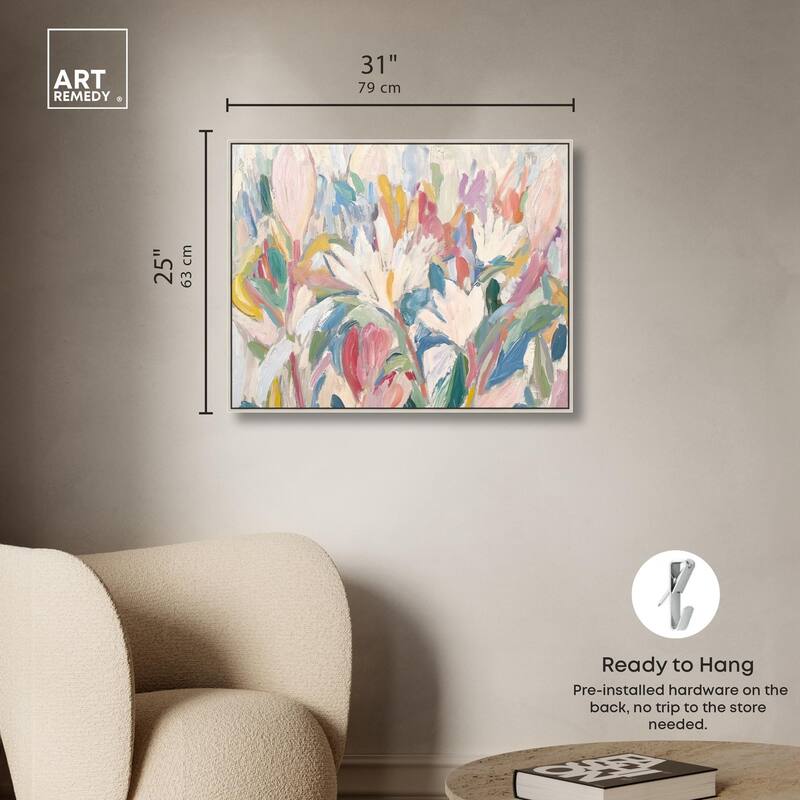 Morning Mist Bloom I Canvas by Art Remedy