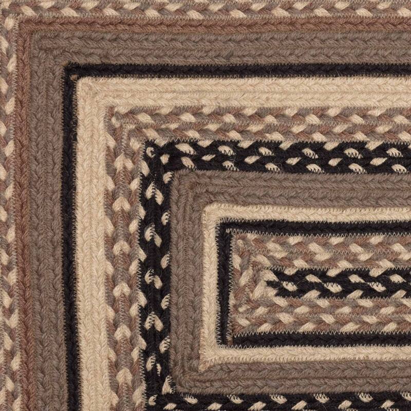 Sawyer Mill Charcoal Jute Rug Rect w/ Pad 20x30