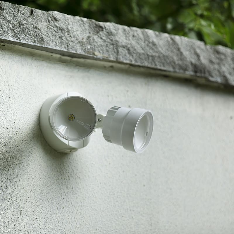 Lutec 2 Light White Outdoor Integrated LED Wall Mount Flood Light - 10.28 x 5.04 x 5.59