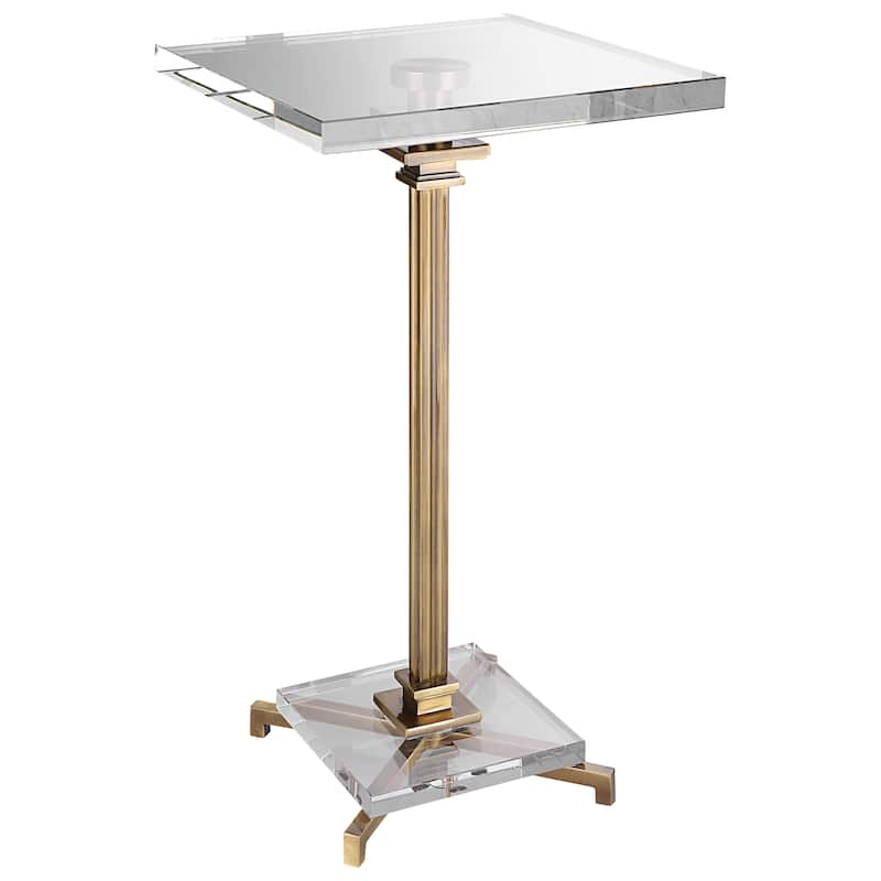 Uttermost Richelieu Brass Traditional Drink Table