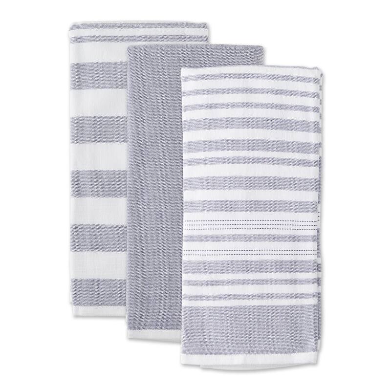 Asst Barn Red French Terry Dishtowel Set/3