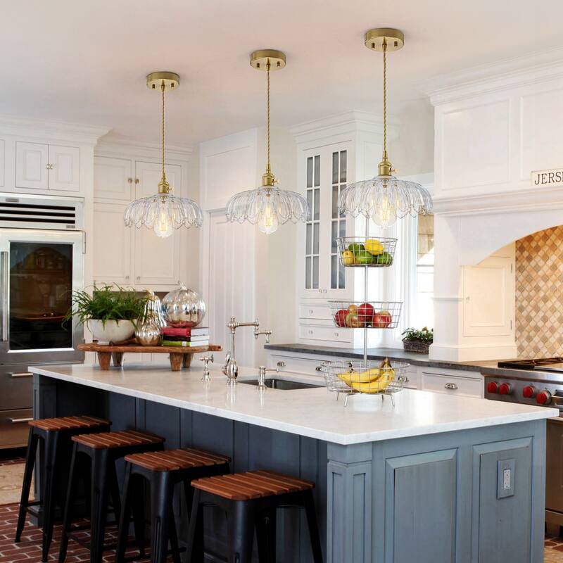 10'' Wide Flower Pendant Light for Kitchen Island