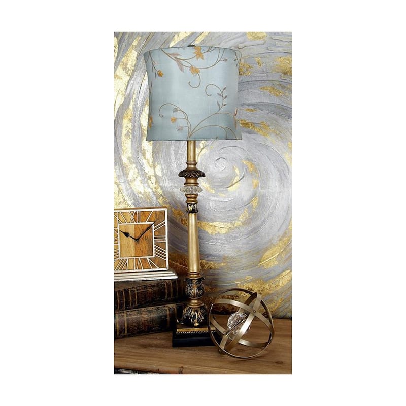 Contemporary Parisian Buffet Table Lamp (Set of 2) - Blue