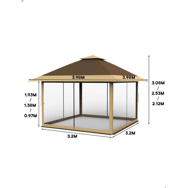 13x13 Pop Up Gazebo Outdoor Canopy Shelter