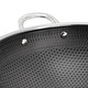 preview thumbnail 4 of 4, 14in Embossed Interior Stainless Steel Wok