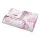 preview thumbnail 22 of 74, Betsey Johnson Printed Ultra Soft Plush Fleece Throw Blanket Malachite Butterfly Pink