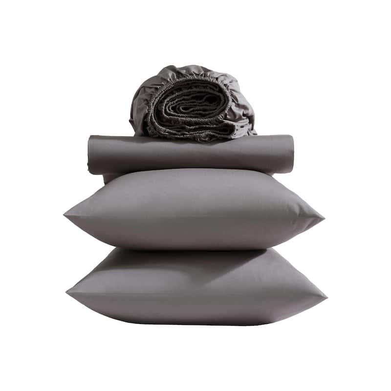 Vera Wang Cool Comfort Solid Percale Cotton Sheet Set