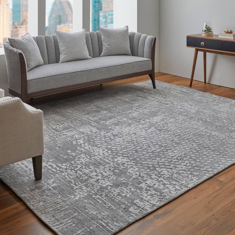 Grand Bazaar Kinton Hand Woven Abstract Modern Area Rug