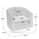 preview thumbnail 102 of 186, Modern Upholstered Barrel Chair Swivel Accent Chair for Living Room