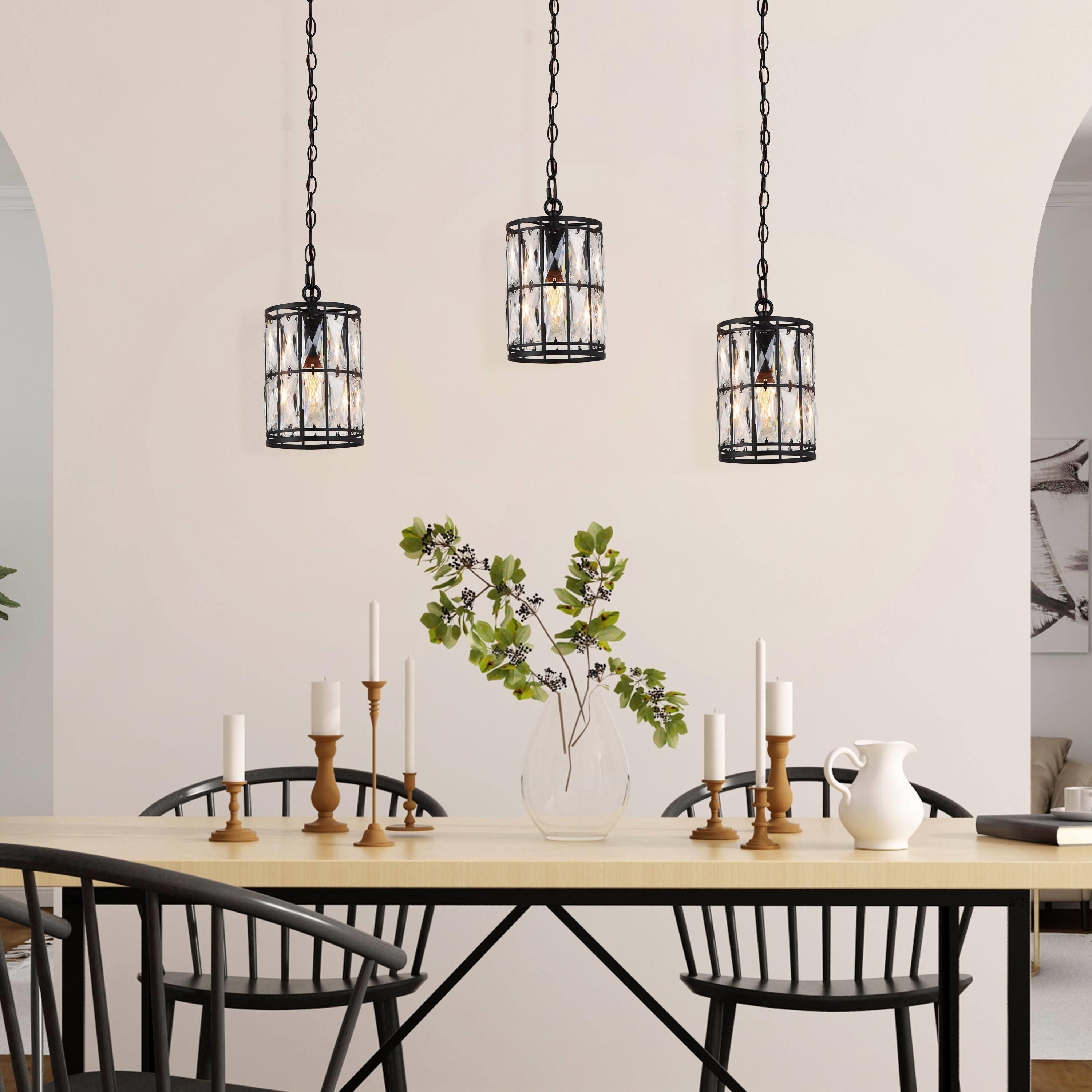 Crystal island store pendant lights